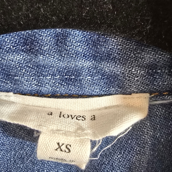 A loves A by Dillards Denim Shirt Dress - Picture 3 of 4